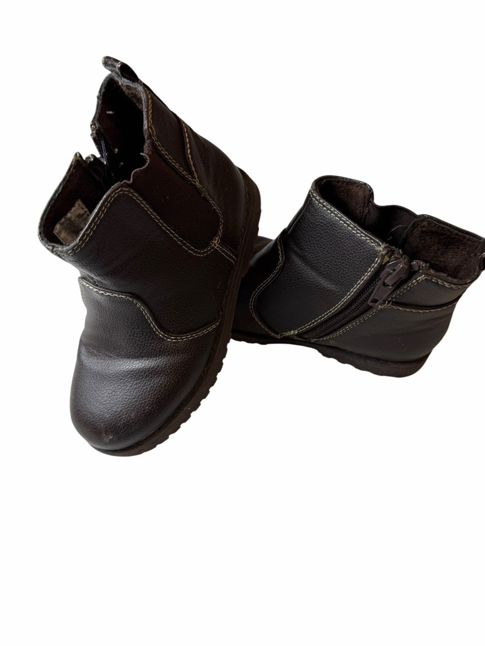 The Children's Place Brown Kids Ankle Boot with Side Zipper